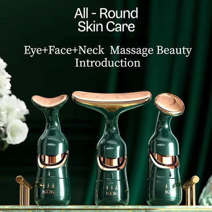 3 In1 Facial Machine All-Round Face Massager Neck Face Eye Lifting Massage Microcurrent Skin Rejuvenation anti Wrinkle Skin Care